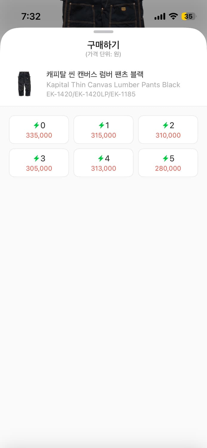 캐피탈 씬 캔버스 럼버 팬츠 블랙 상품이미지6