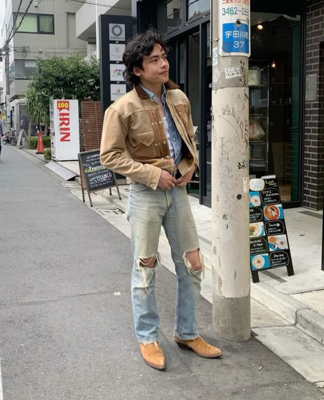 90's FRYE 러프아웃 스웨이드 카우보이 웨스턴 부츠 상품이미지3