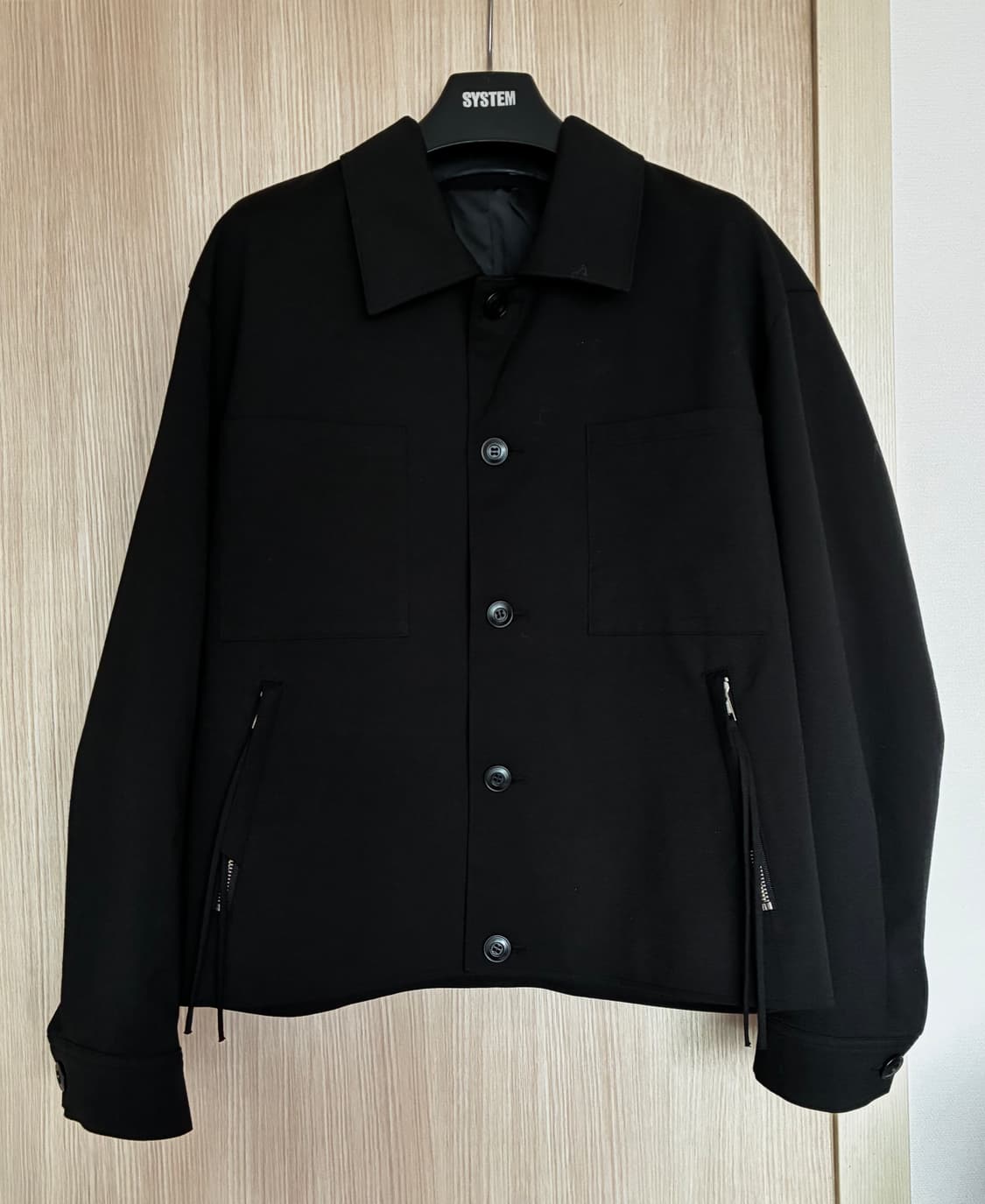 (XL) 드로우핏 블루종 자켓 BLACK 판매 상품이미지1