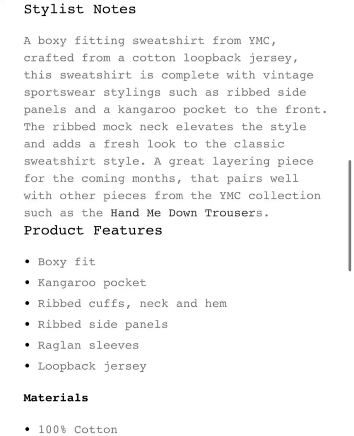 YMC Touche 포켓 스웻 셔츠 맨투맨 M Rust  상품이미지6