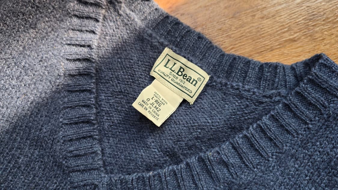 L.L.Bean 엘엘빈 셔틀랜드 울 니트 루즈한 XL 상품이미지2