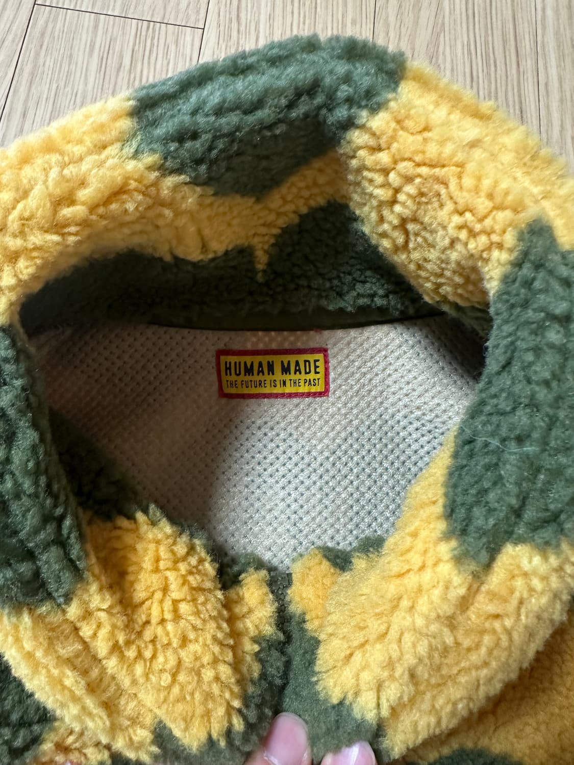 휴먼 메이드 하트 플리스 자켓 올리브 드랩 상품이미지3