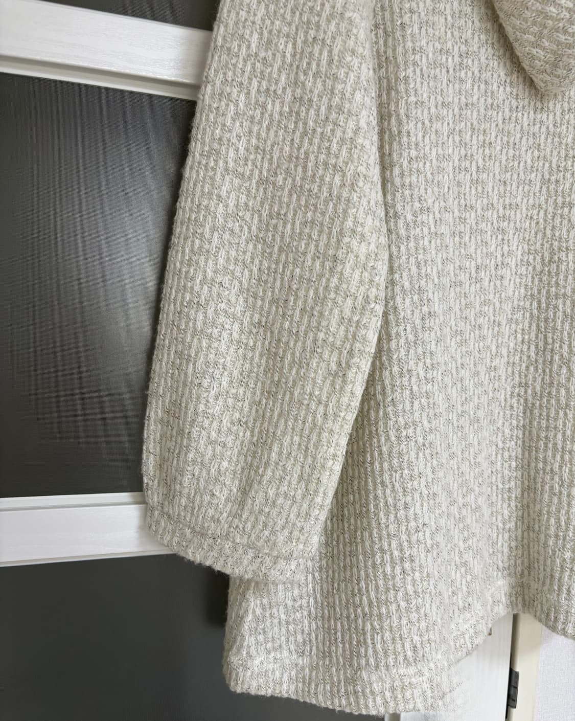 아이보리 보카시 후드 니트 가디건 상품이미지7