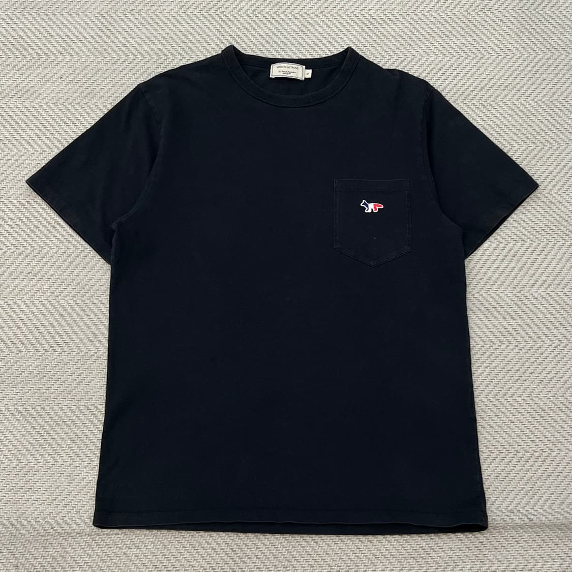 메종키츠네 트리플폭스 포켓 반팔티 r3607 상품이미지1
