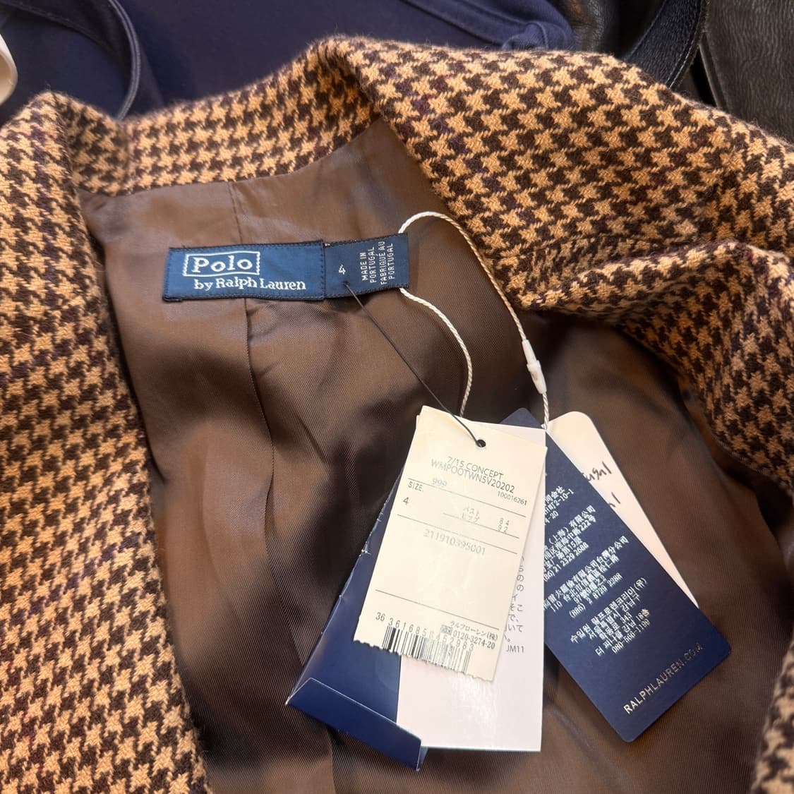 폴로 하운즈투스 패턴 싱글 브레스티드 블레이저 우먼 4사이즈 상품이미지6