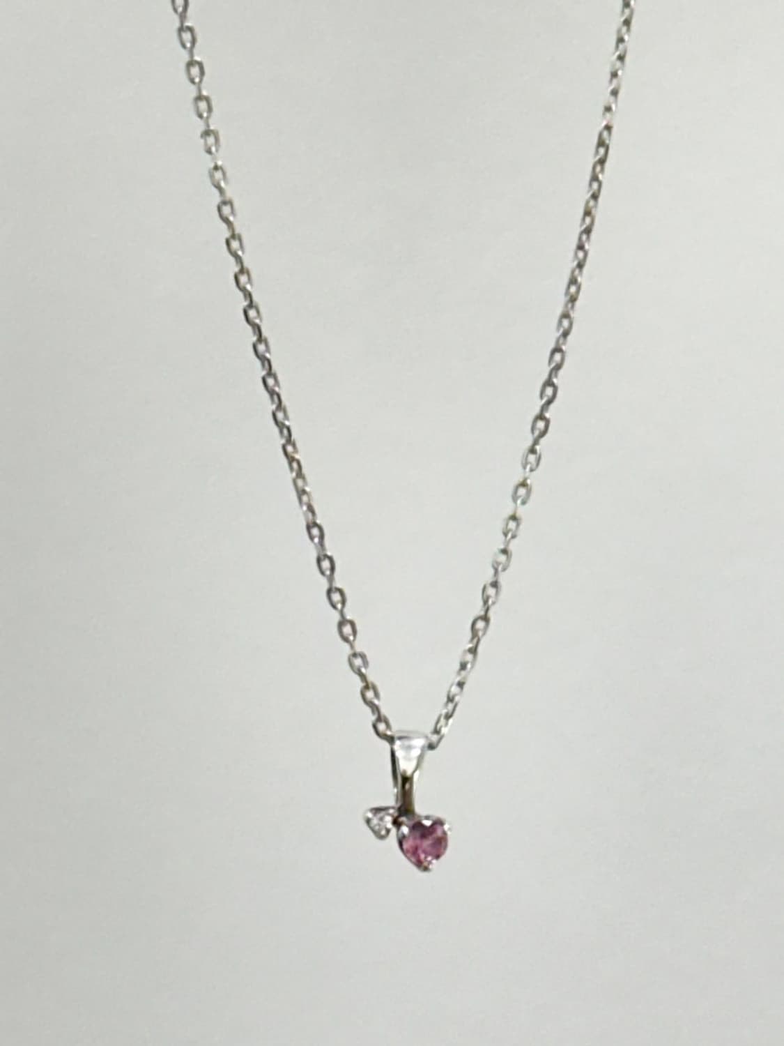 courreges / 꾸레쥬 실버925 하트 펜던트 목걸이 2종 세트 상품이미지4