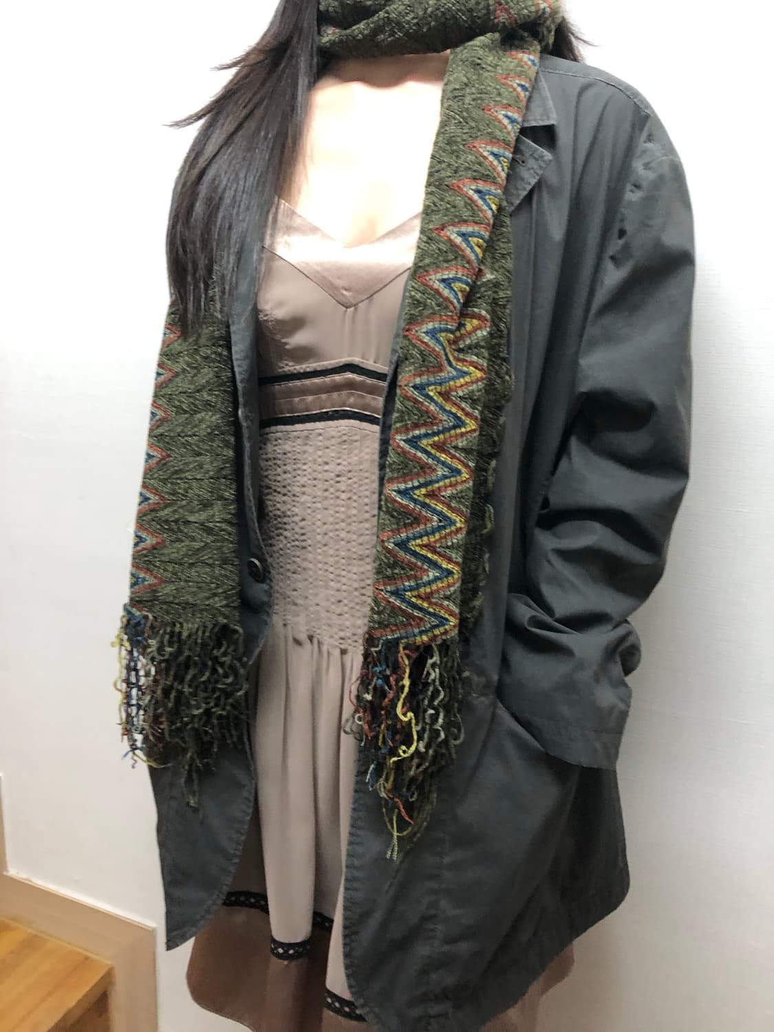 빈티지 자켓 머플러 세트 (개별구매가능) 상품이미지3