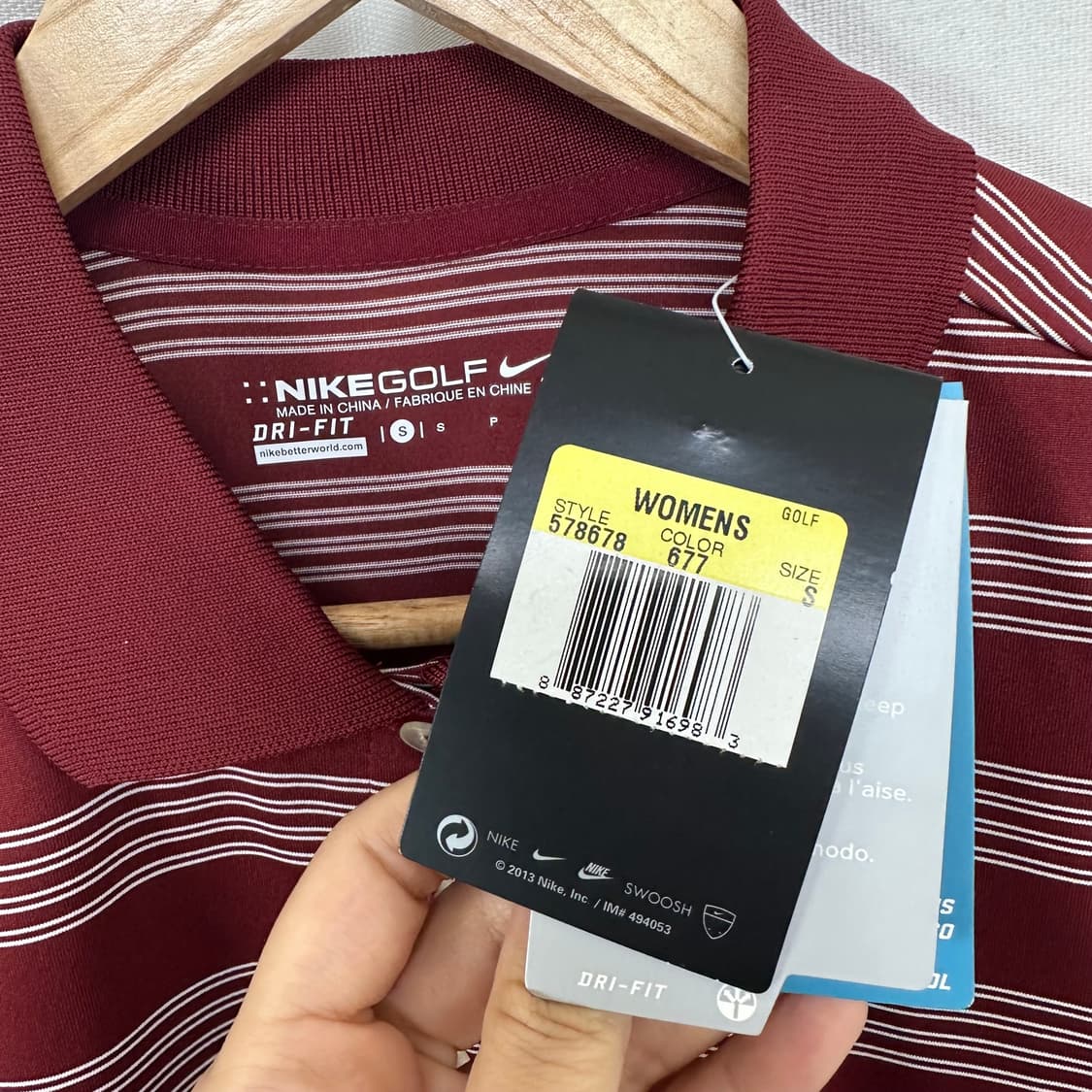  나이키골프 여자 카라 반팔티 S  (미착용새제품) 상품이미지8