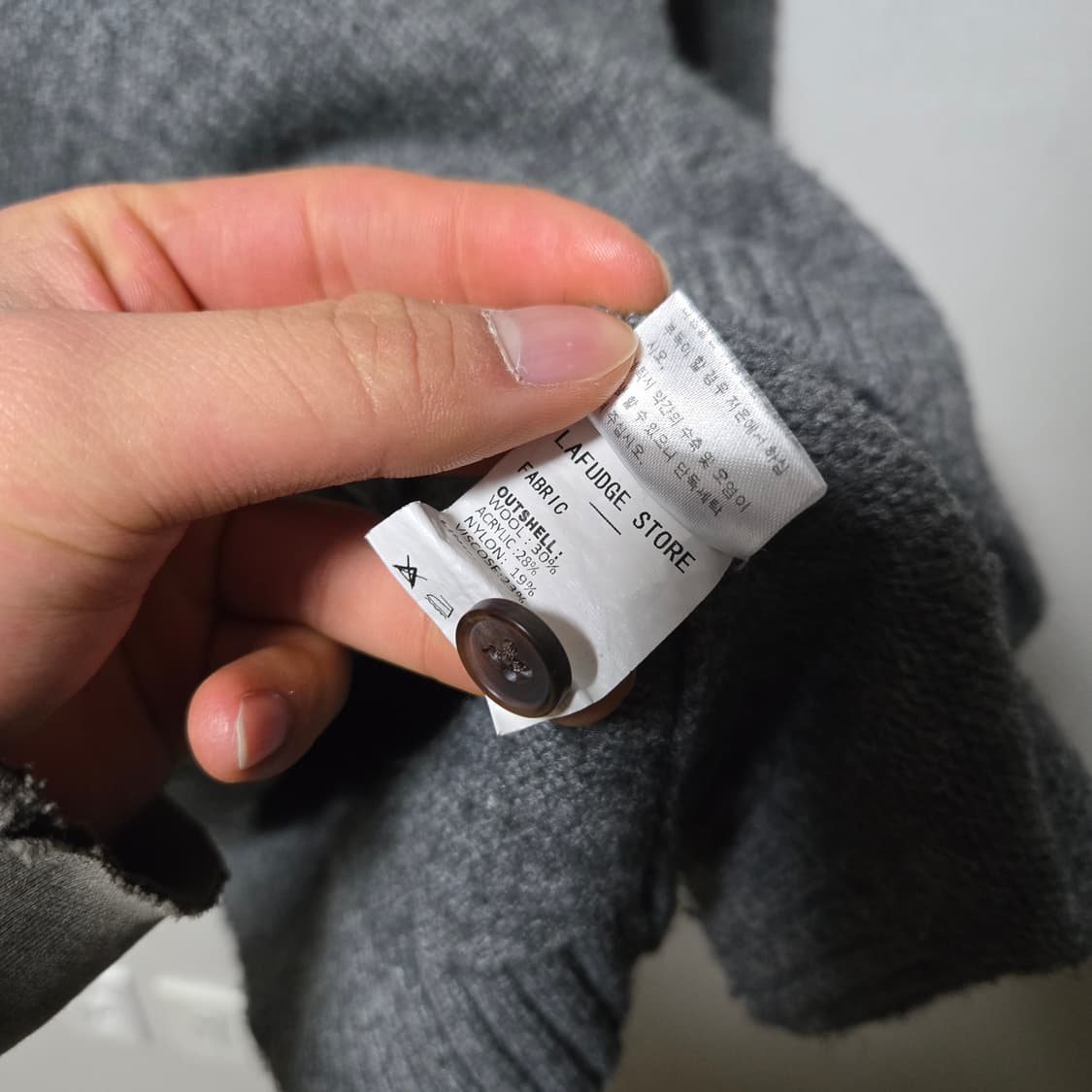 라퍼지스토어 울 헨리넥 니트 / 남성 니트/ 남자 니트  상품이미지4