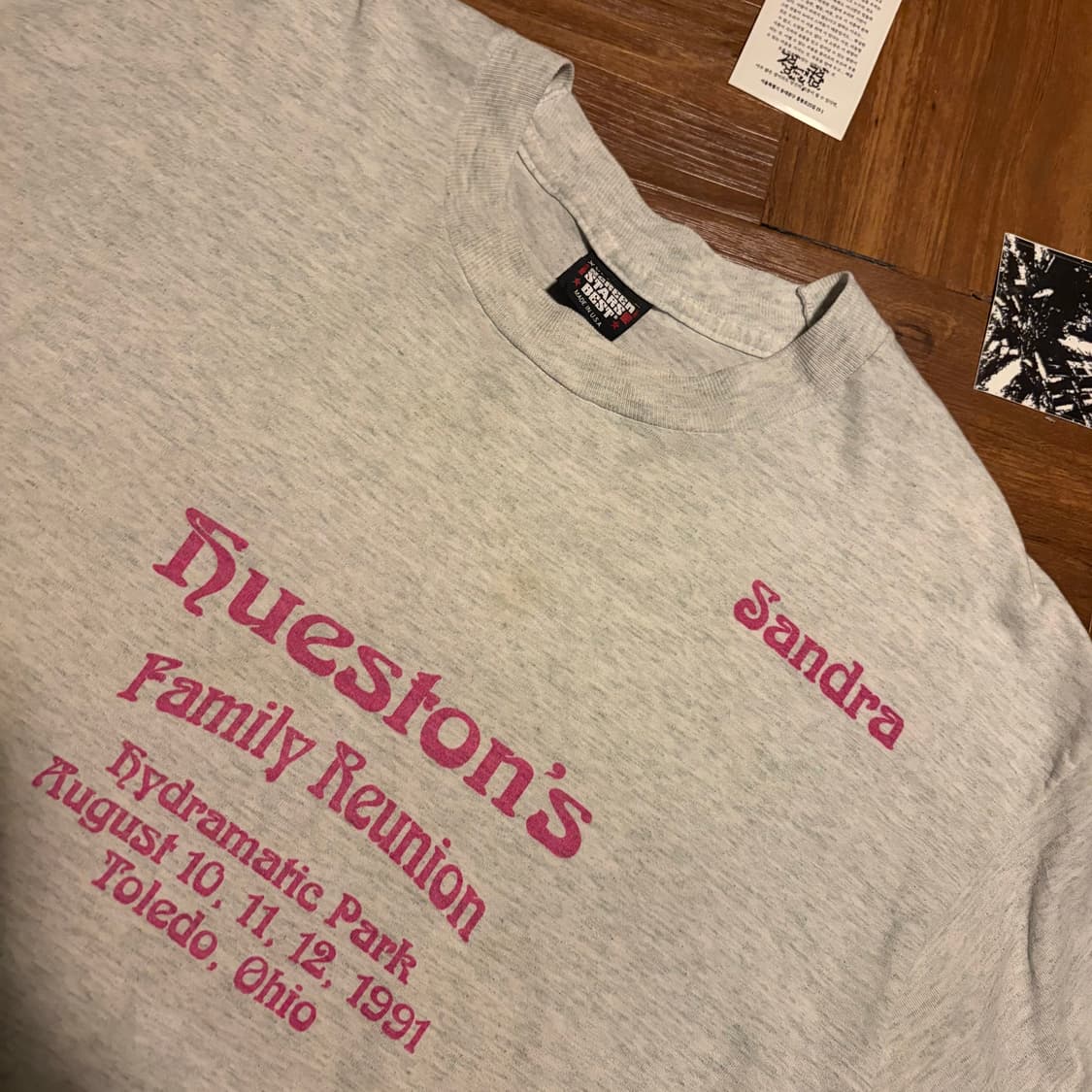 90s screenstar family reunion 싱글스티치 티셔츠 상품이미지2