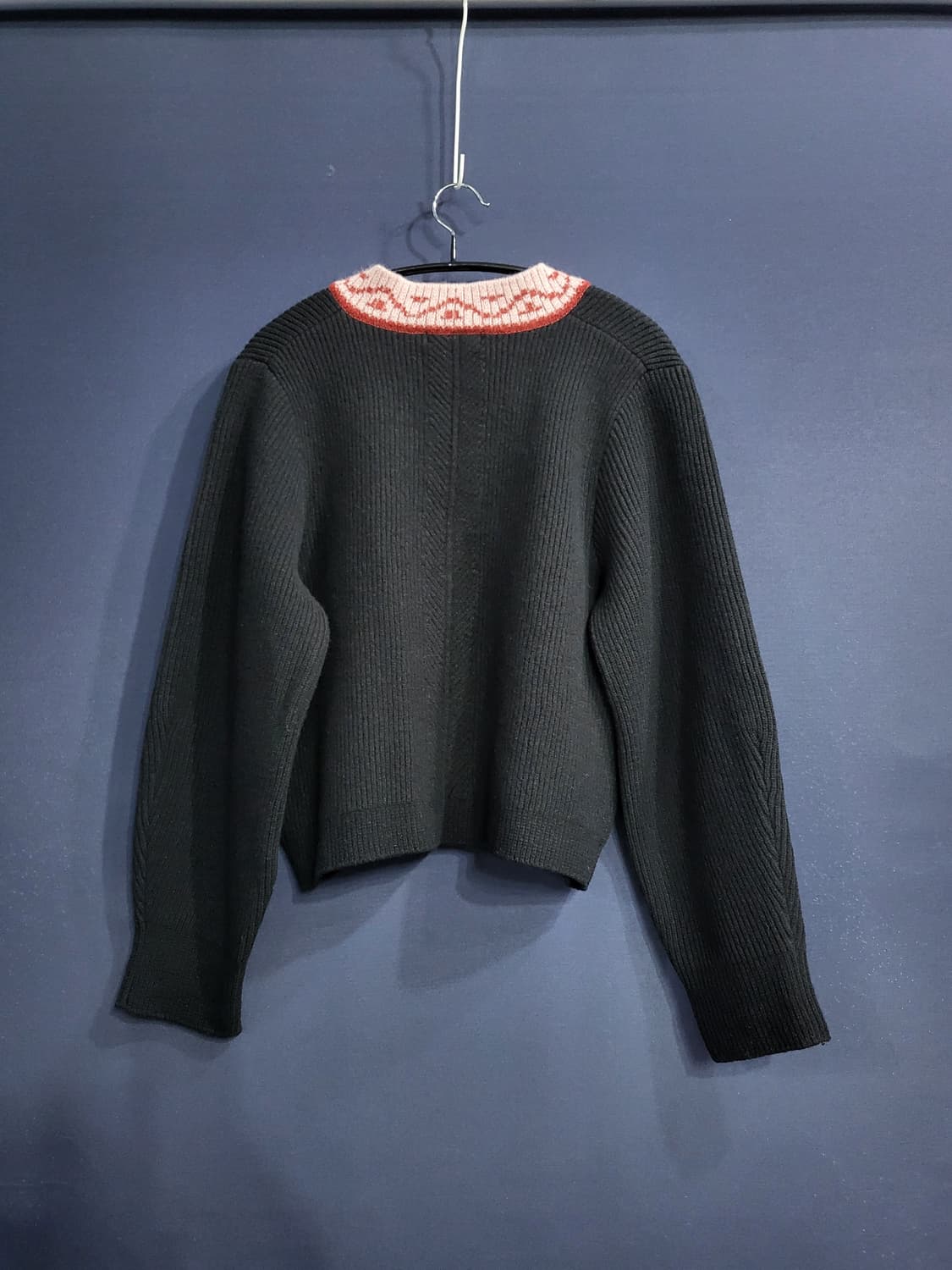 주크 모(울) 브이넥 풀오버니트 상품이미지5