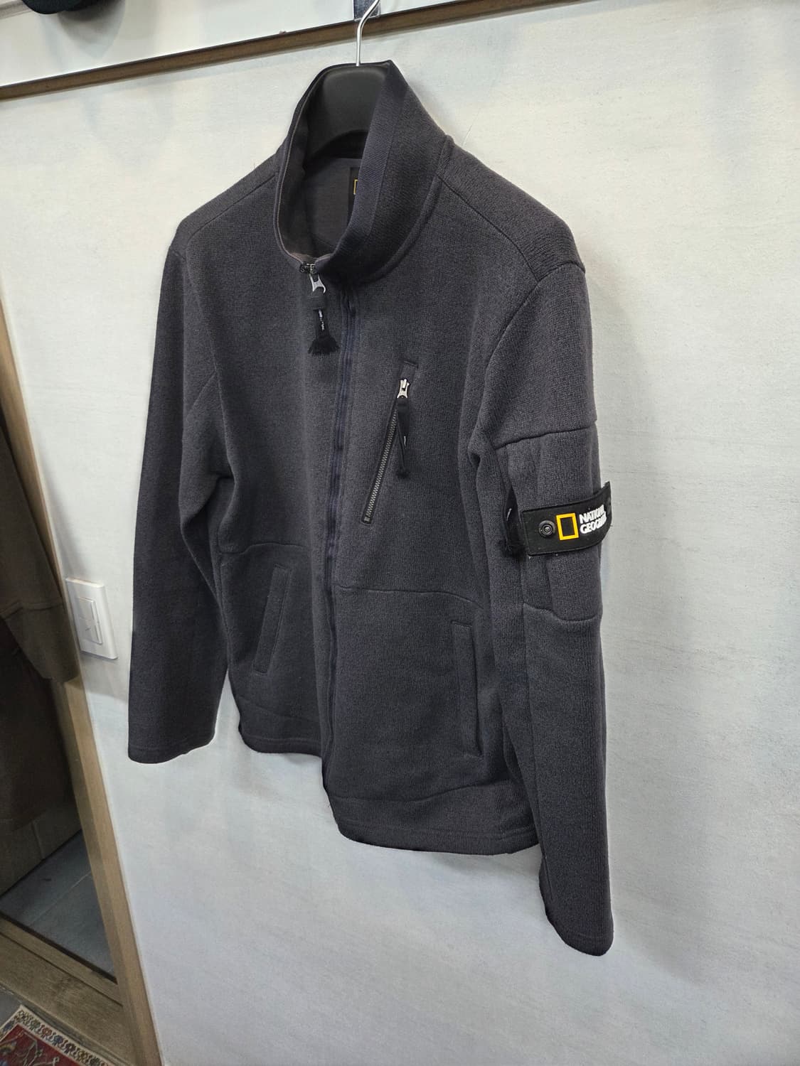 내셔널지오그래픽 안감기모 니트 집업 xl 상품이미지5