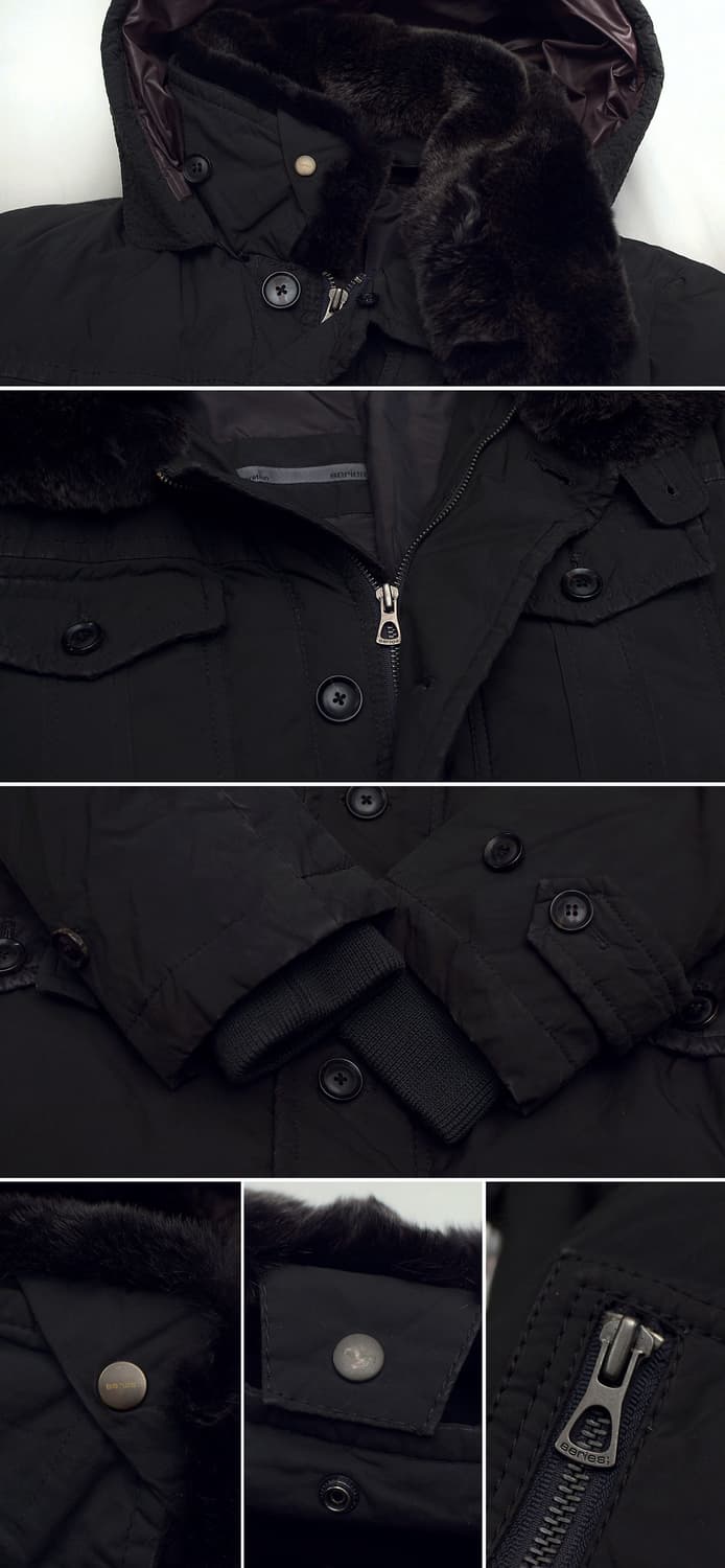 시리즈 (series) 맥켄지 모피카라 구스다운 야상패딩 자켓 (100) 상품이미지9