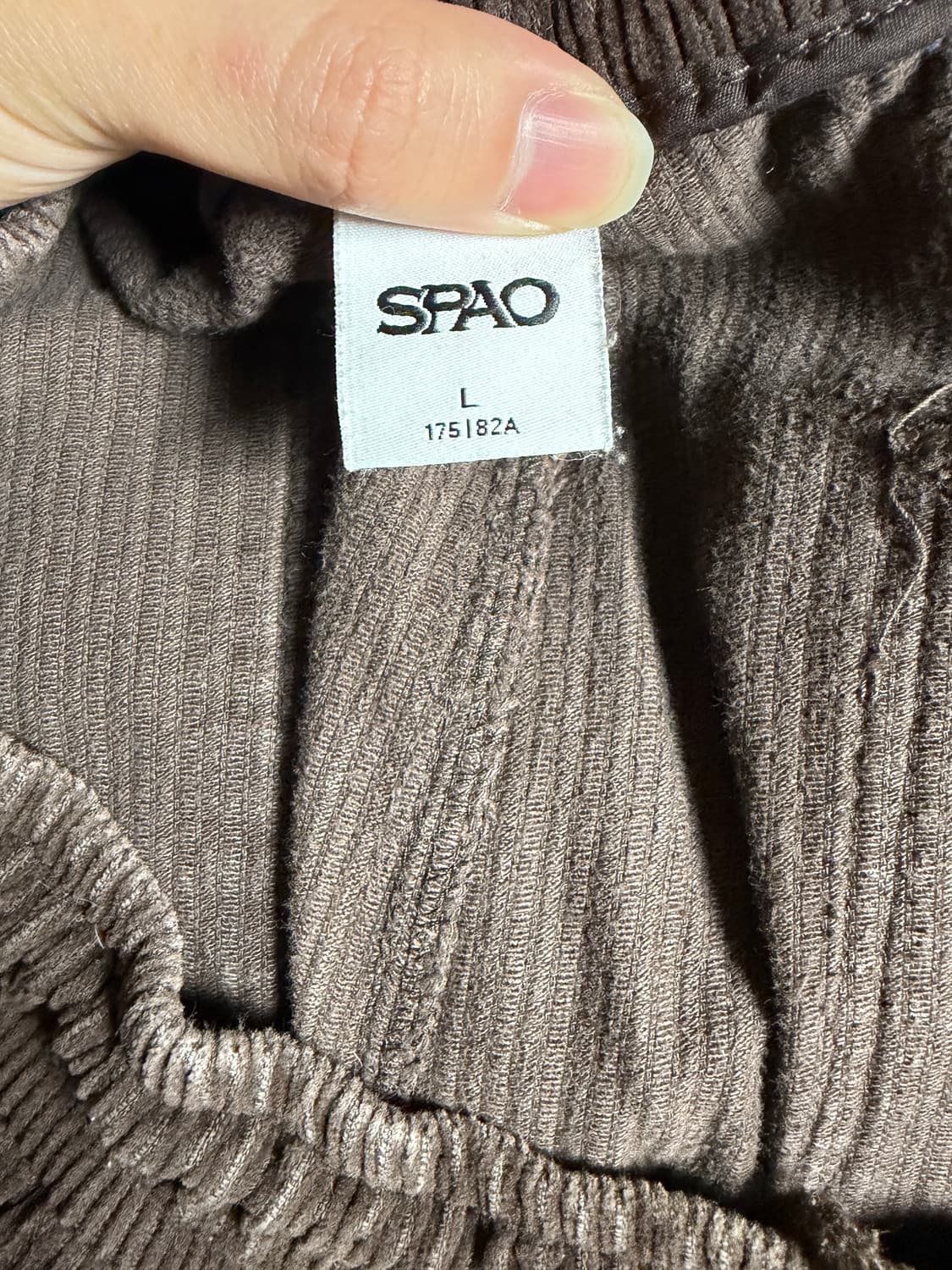 스파오 코듀로이 팬츠 브라운  상품이미지3