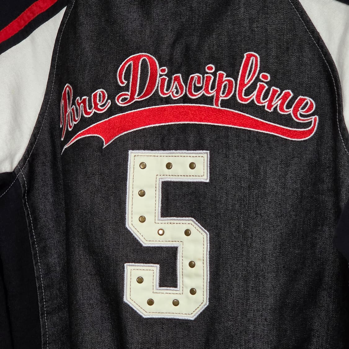 후부 레이싱 Y2K 데님 배색 후드 집업  상품이미지7