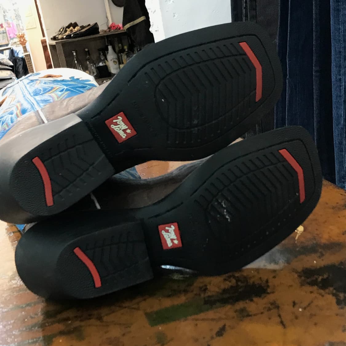 토니라마 브라운 블루 배색 웨스턴 부츠 275 사이즈 상품이미지7