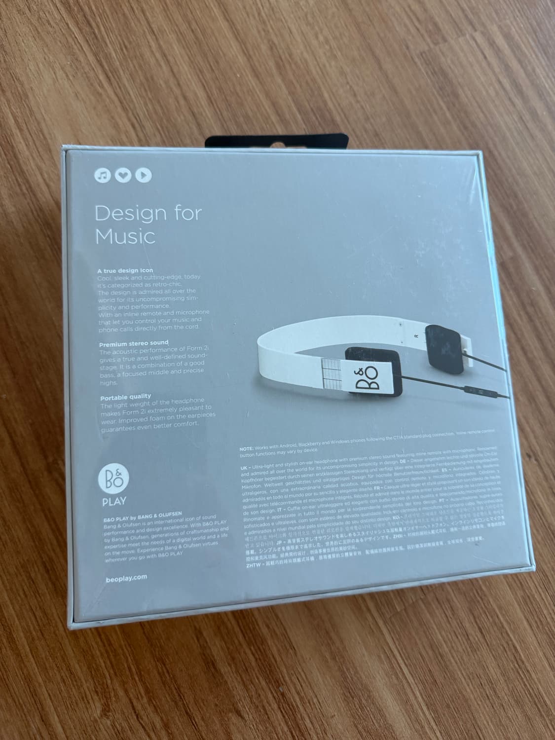 뱅앤올룹순 form2i 헤드폰 화이트 새상품  상품이미지2