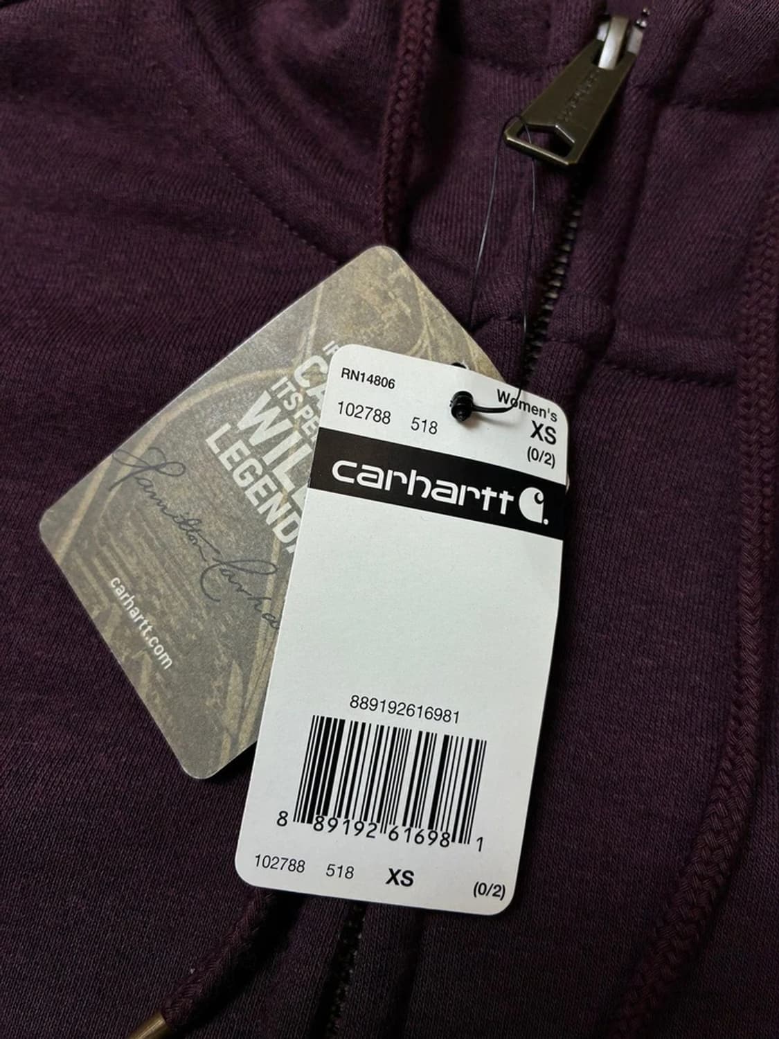 칼하트 우먼스 클락스버그 풀 후드 집업 PN8197 상품이미지6