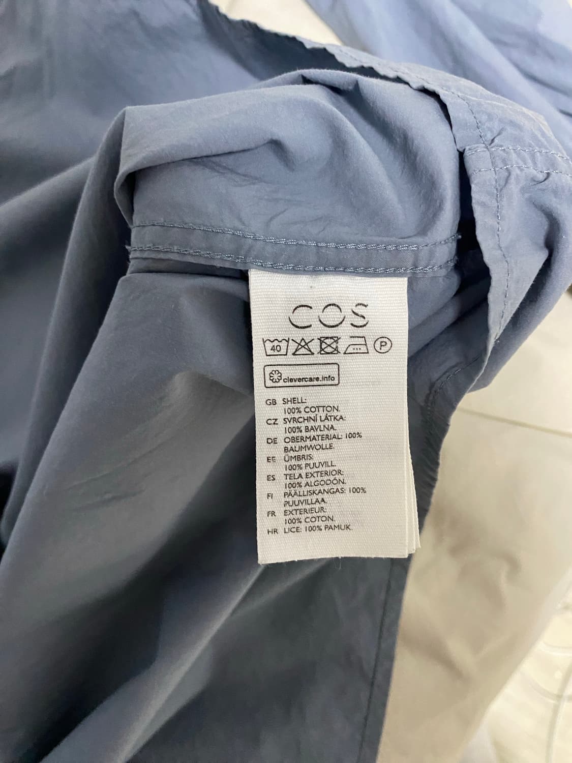 [XL] 코스 셔츠 블루 cos 상품이미지4