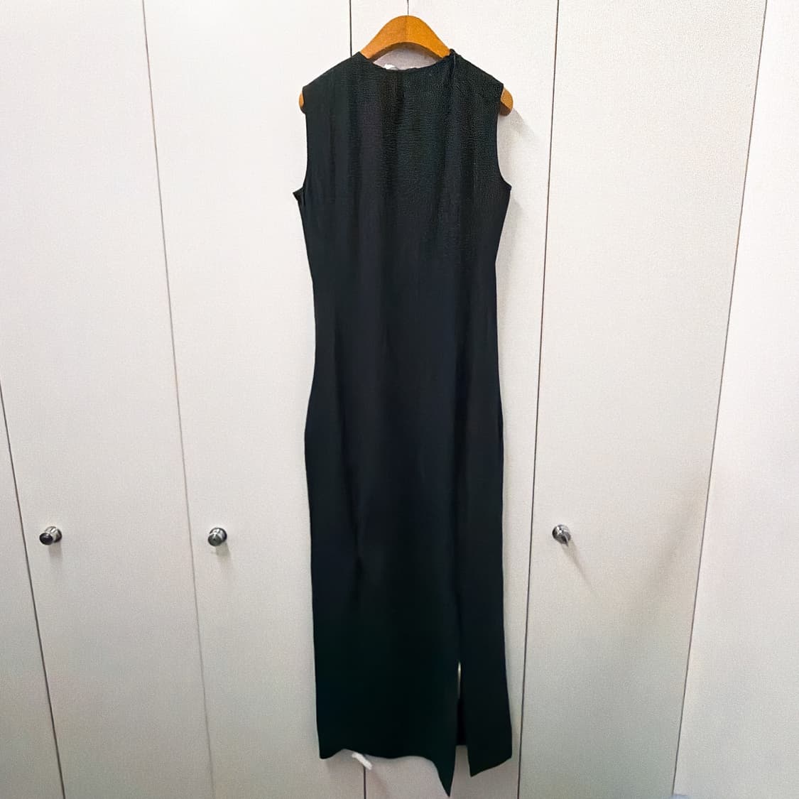 (정품/새상품) 더 로우 여성 블랙 울 실크 CALANTHE 맥시 드레스 상품이미지3