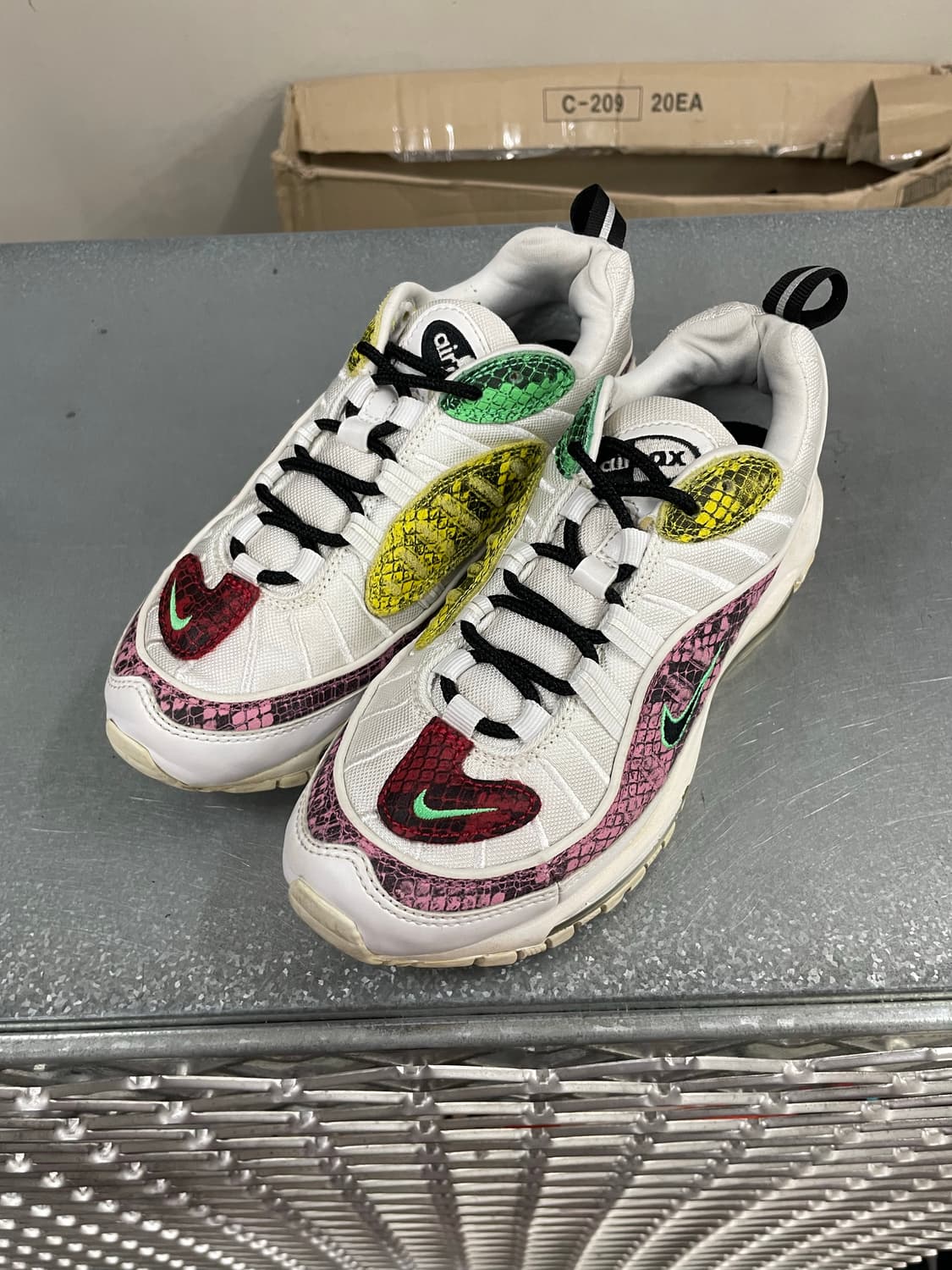 나이키 우먼스 에어맥스 98 스네이크 스킨 카모 230 상품이미지2