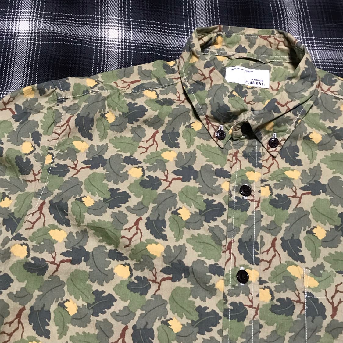 재팬 밀리터리 덕 헌터카모 트리 버튼다운 셔츠 상품이미지2