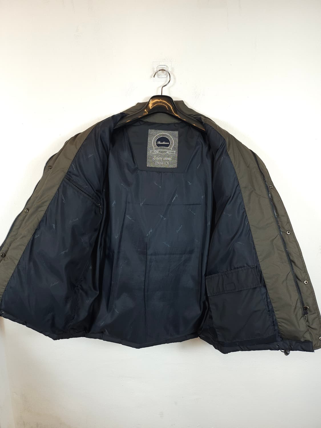 인디안 Luxury casual 블랙 구스패딩 점퍼 105 XL 상품이미지5
