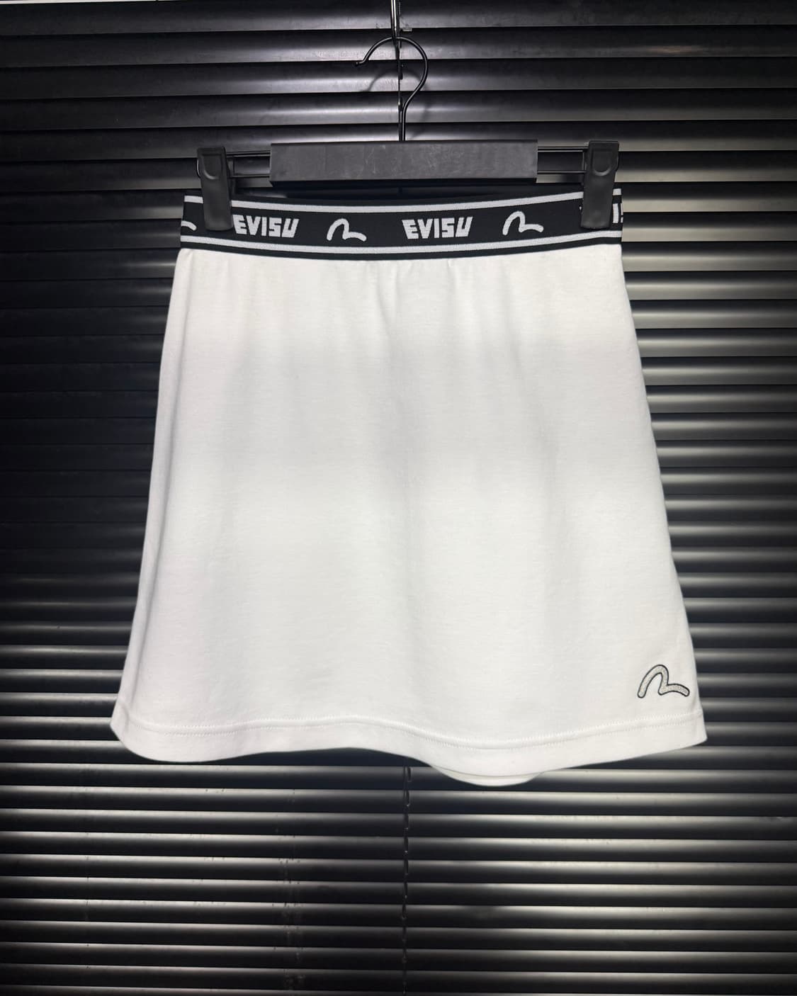 에비수 화이트 흰색 밴딩 치마 24 25 26 코튼 XS 펑크 로리 갸루 상품이미지2