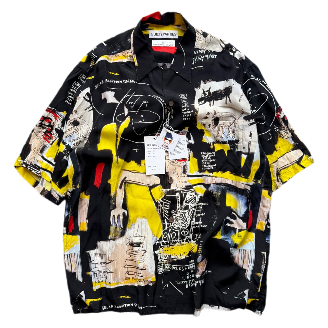(새상품)와코마리아 장 미쉘 바스키아 하와이안 셔츠 L(XL) 상품이미지1