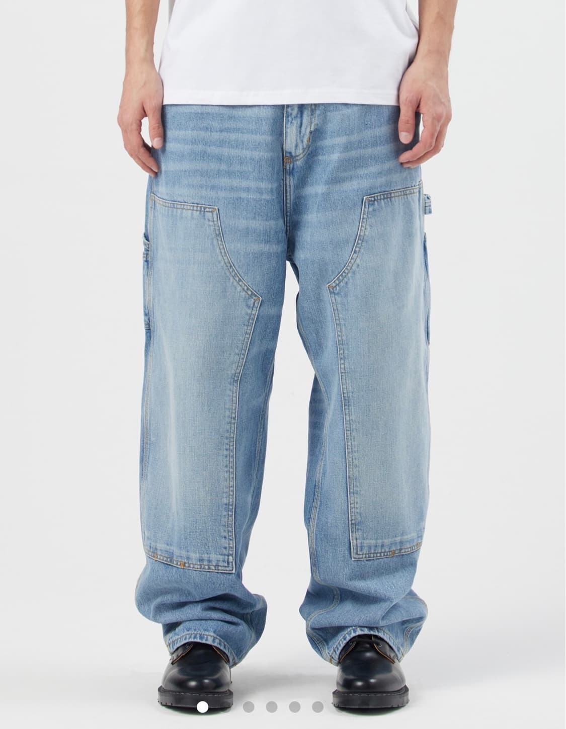 칼하트wip og 더블니 블루 버스트 워시드 상품이미지1