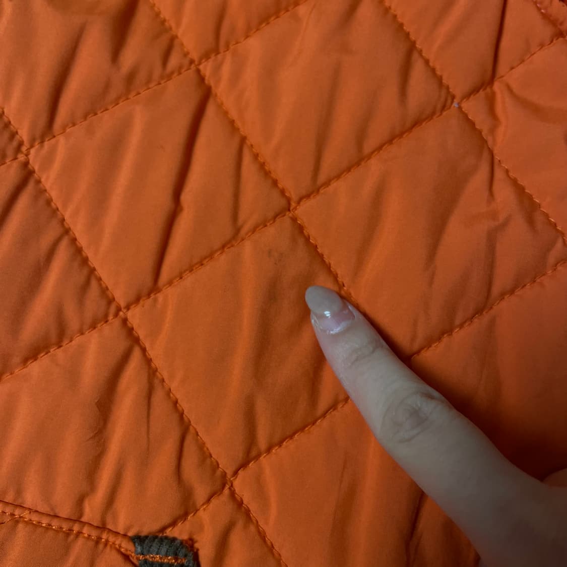 폴로랄프로렌 오렌지 코듀로이 카라 퀄팅 자켓 L (14-16) 상품이미지6