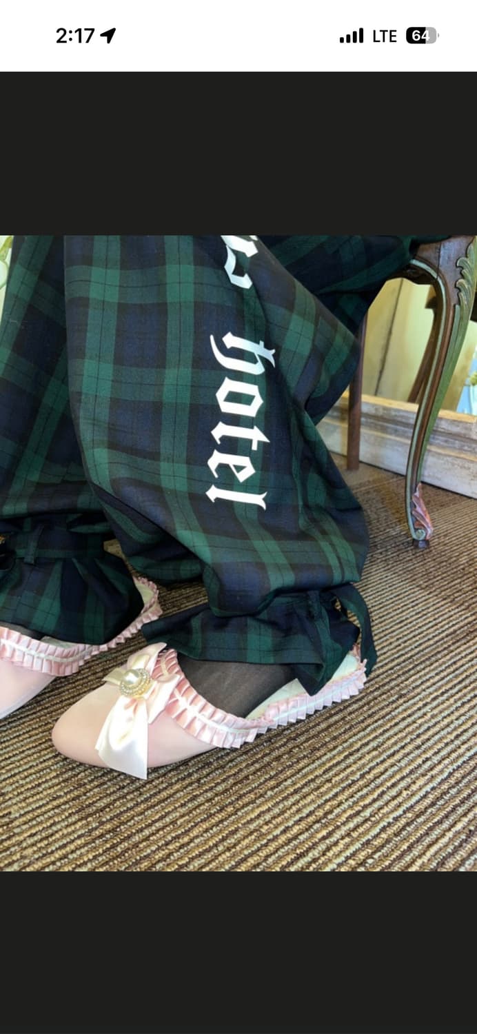 더미스테리어스호텔 레이어드 체크 조거팬츠 상품이미지3