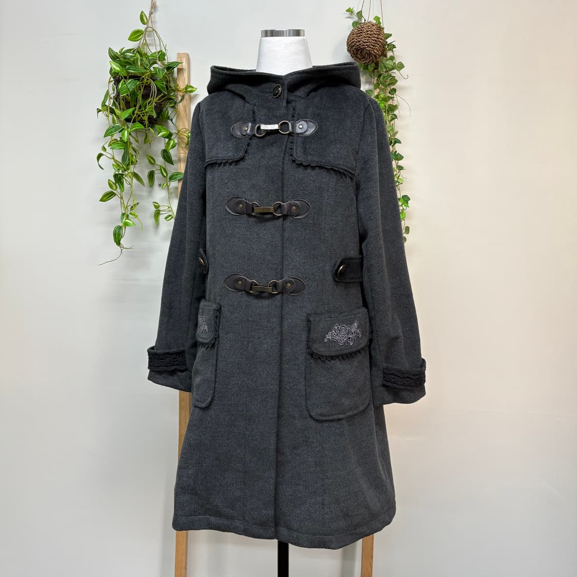 AXES FEMME 엑시즈팜/ 더블코트 떡볶이코트 차콜더블코트  상품이미지3