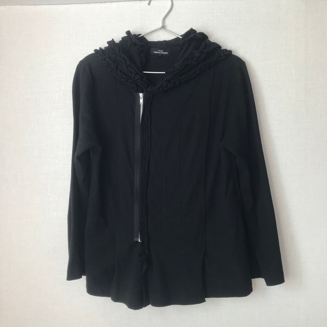 꼼데가르송 트리콧 언발란스 후드 집업 상품이미지1