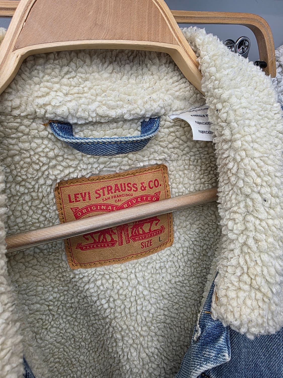 리바이스 쉐르파 데님 자켓 L 상품이미지9
