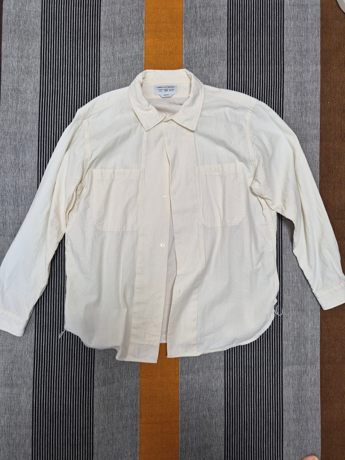 ENDS AND MEANS 엔즈앤드민즈 샴브레이 워크 셔츠 상품이미지1
