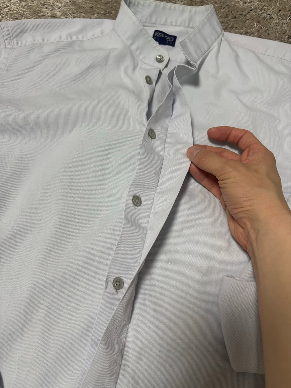 일제 KENZO HOMME 차이나카라 셔츠 사이즈 105 상품이미지5