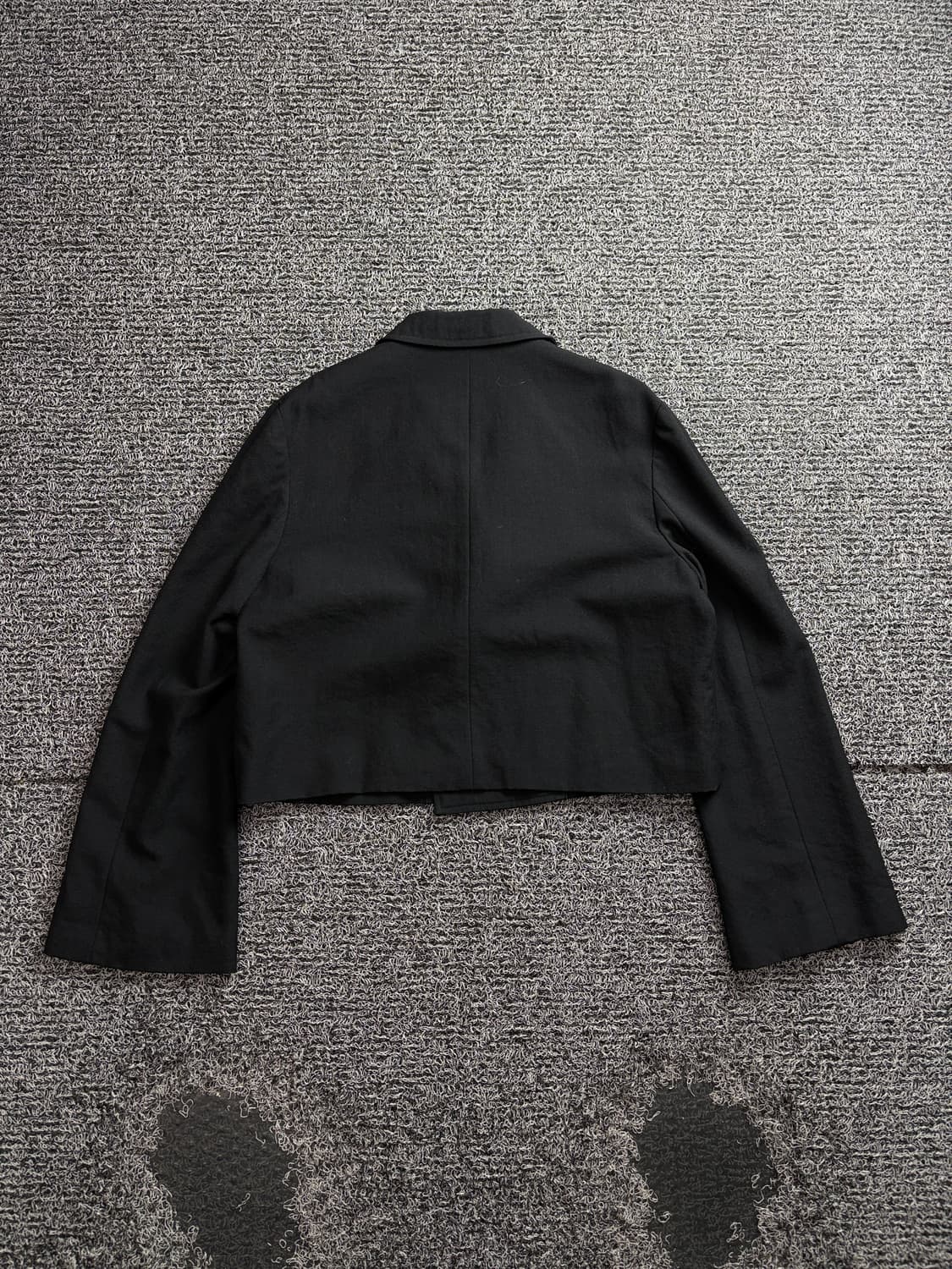 꼼데가르송 트리콧 블랙 크롭 더블 자켓 3653  상품이미지4