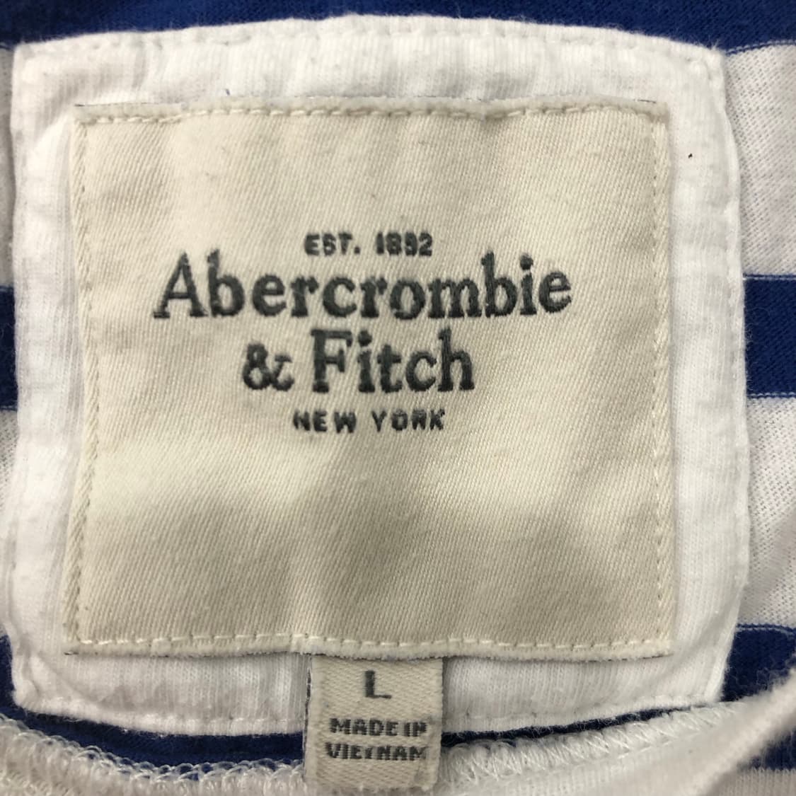 아베크롬비 딱붙 스트라이프 반팔 티셔츠 상품이미지3