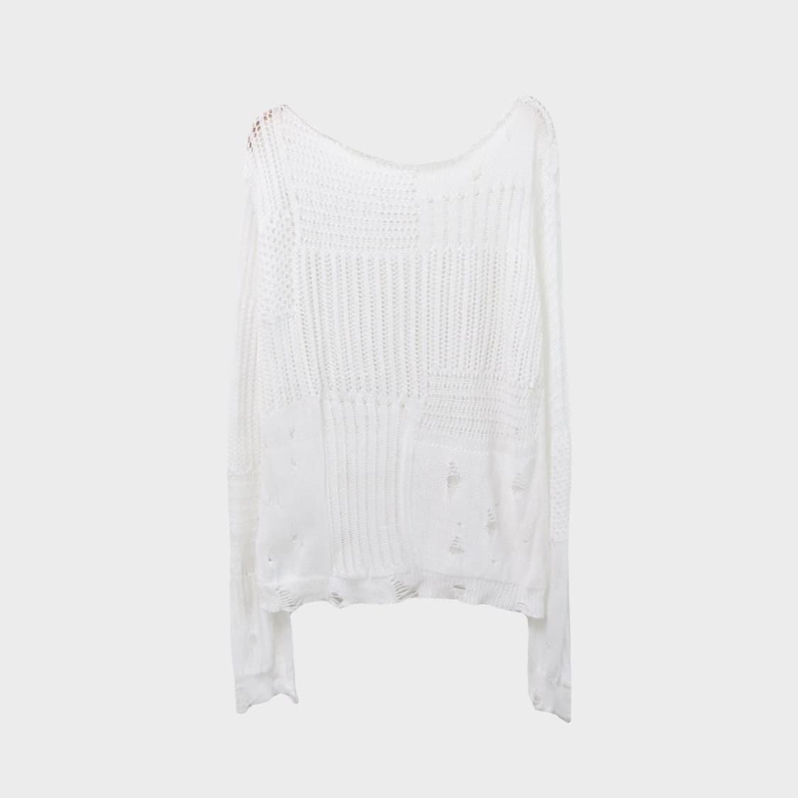 GEMEDA 펀칭 긴팔 니트 66884 상품이미지2