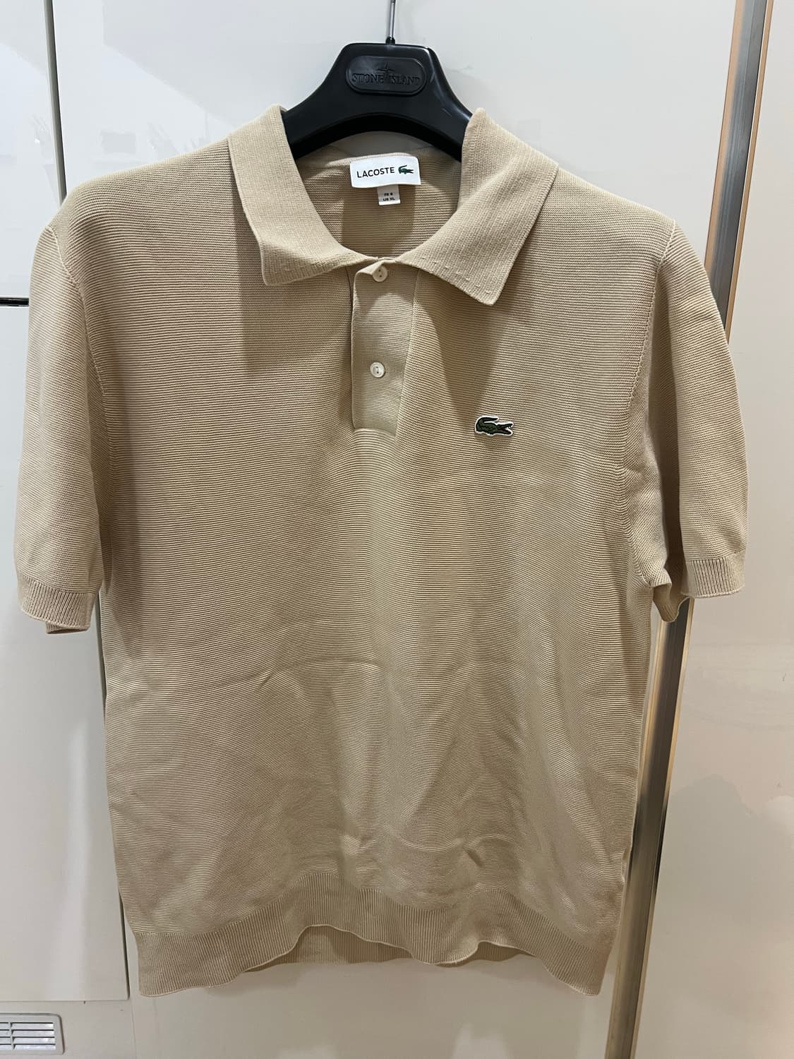24fw 라코스테 베이지 니트반팔 110 (새상품급) 상품이미지1