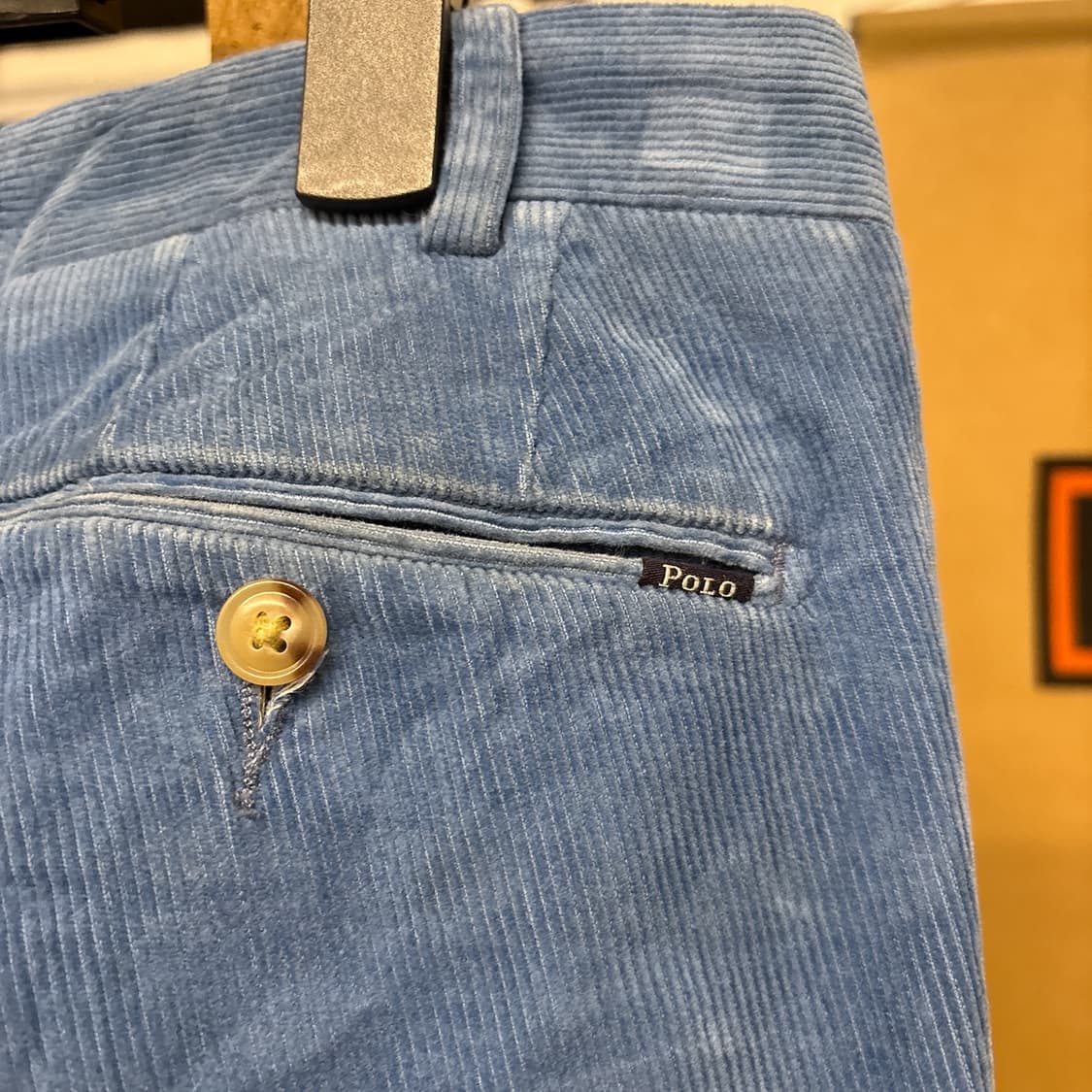 폴로 랄프로렌 신형라벨 스카이블루 파인웨일 코듀로이 팬츠 N88 상품이미지5