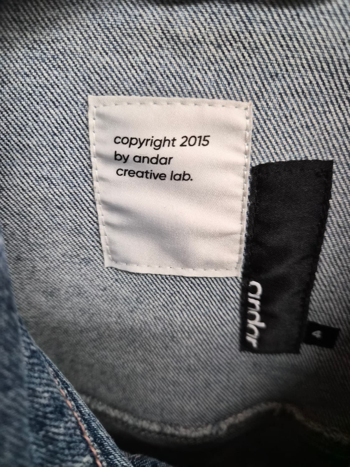 4/100) 안다르 데님자켓 팝니다 상품이미지6