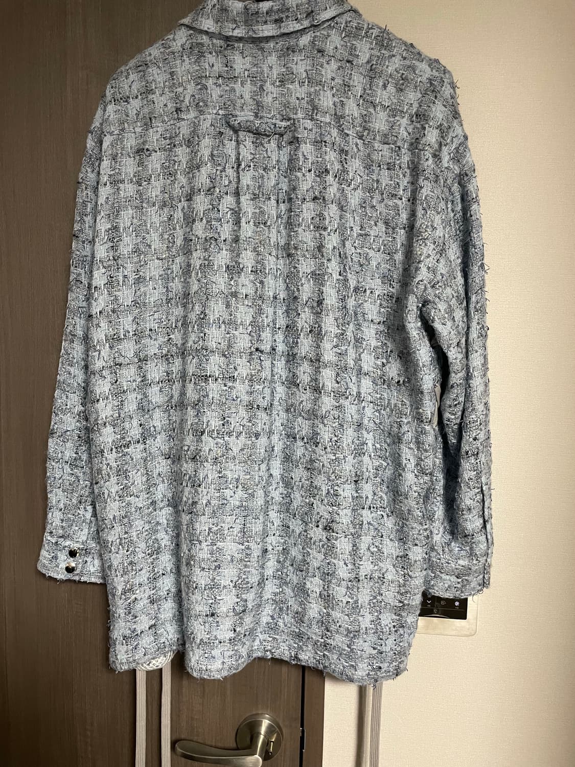 Faith connexion 남성 트위드 블루 셔츠 오버핏 상품이미지2