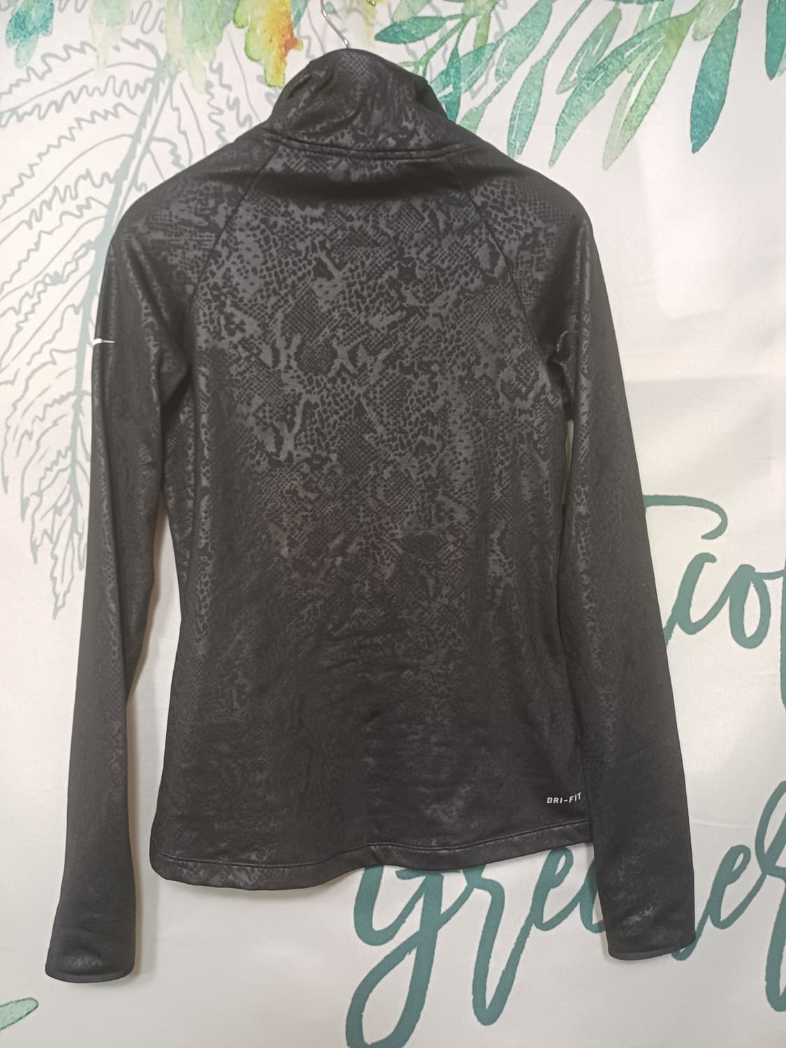 90)여/나이키 블랙 스네이크 패턴 기능성 긴팔 티셔츠 상품이미지8