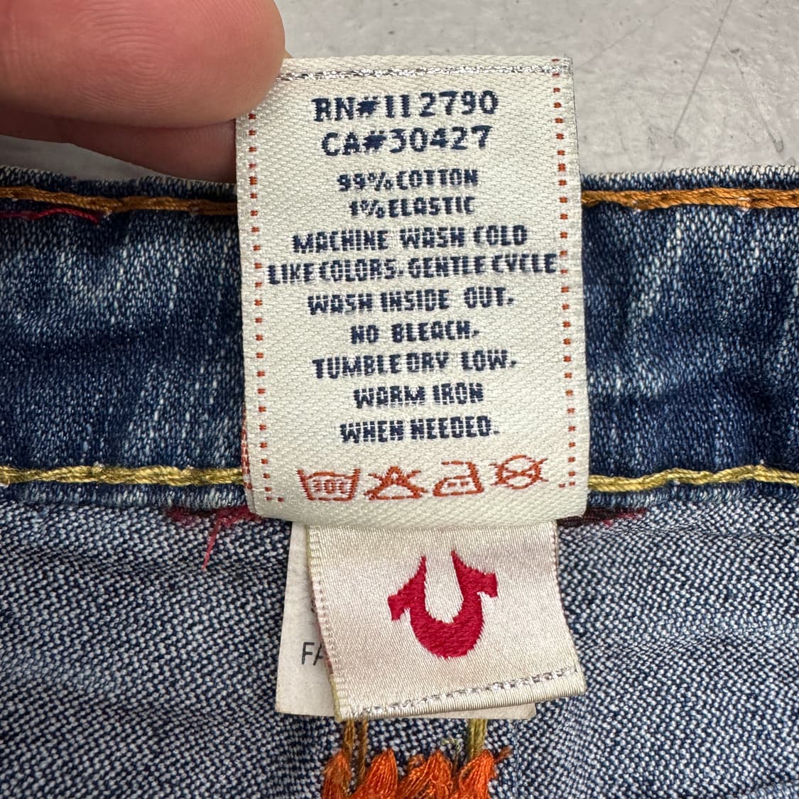 트루릴리전 Y2K 빌리빅티 스티치 데님팬츠 상품이미지8