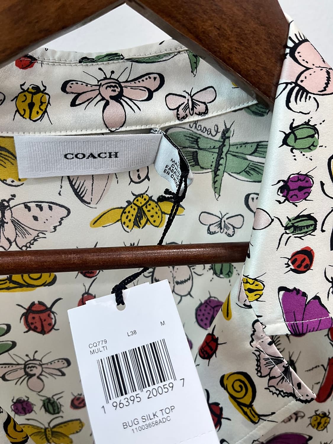 여) 코치 실크 패턴 오버셔츠  상품이미지2