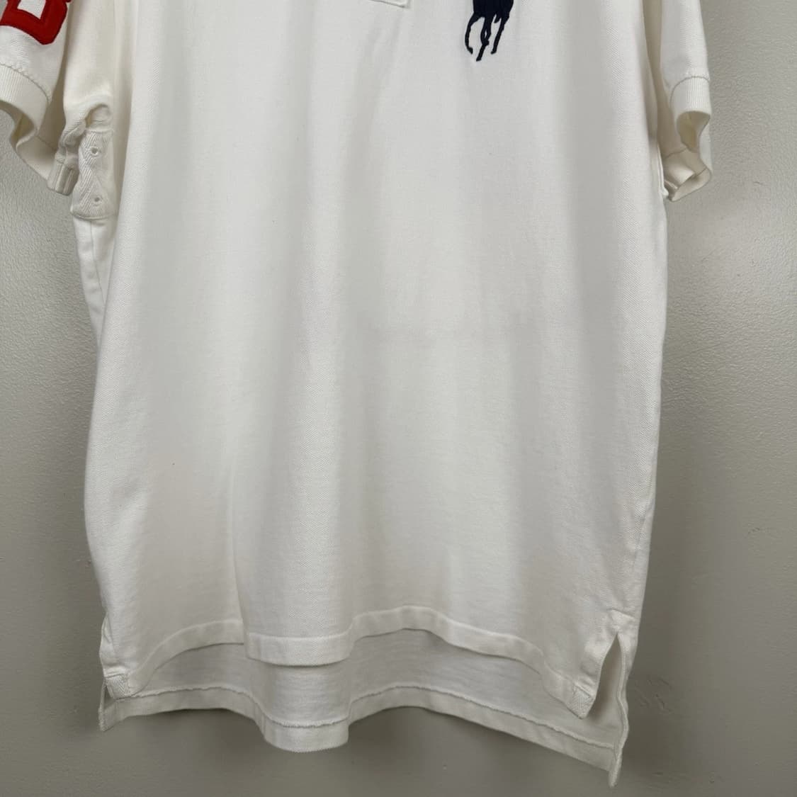 폴로 랄프로렌 빅포니 카라티 화이트 네이비 상품이미지3