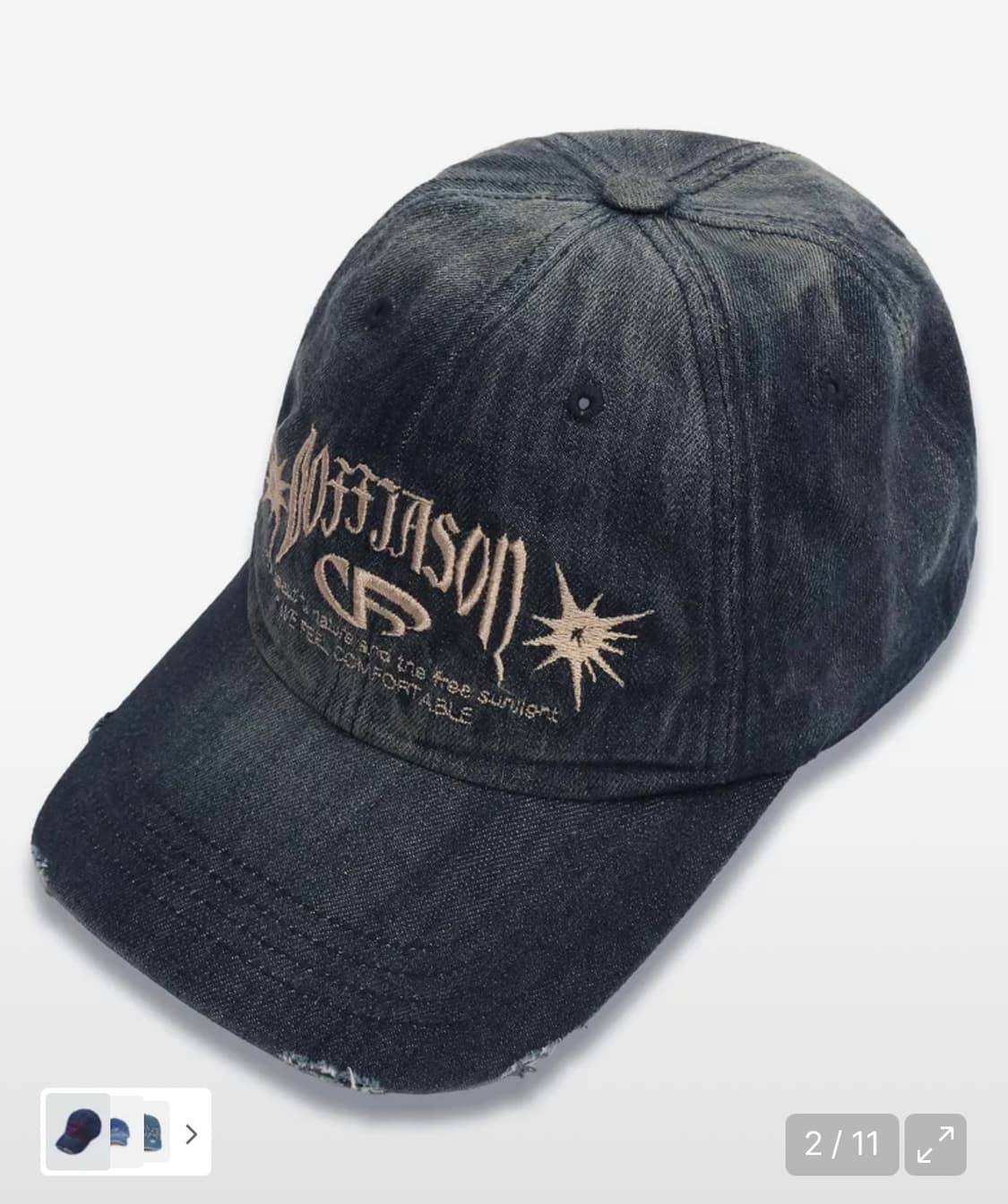 도프제이슨 빈티지 워시드 데님 볼캡 (인디고) 주앙옴므/밀로/어반드레스 상품이미지1