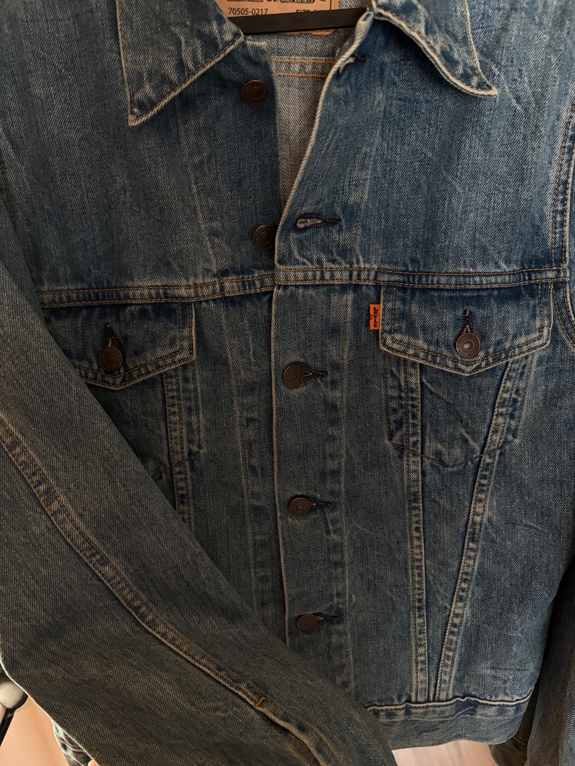 리바이스빈티지클로딩 lvc1970 오렌지탭 트러커 자켓 상품이미지3